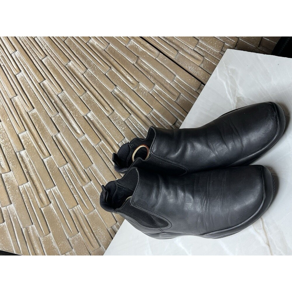 Vtg Prada Men Sport Chelsea Boots 0828 Gore Black Leather Sz Uk 7.5 Us 8.5 Shoes - Picture 5 of 11